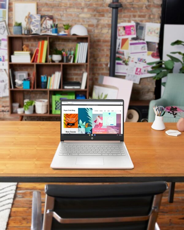 HP 14 Series 14" Touchscreen Laptop Intel Celeron N4020 4GB RAM 64 GB eMMC Pale Rose Gold - Image 2