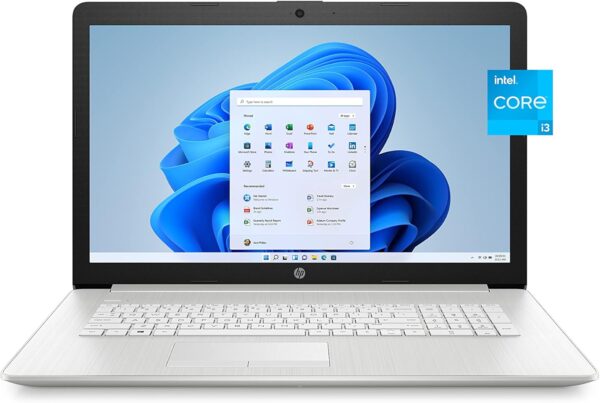 HP 17 Laptop PC, 11 Generation Intel Core, 4 GB RAM, 256 GB SSD, UHD Graphics, 17.3" HD+ Display, Windows 11 Home, Wi-Fi & Bluetooth Combo, 7 Ports, Long Battery Life, HD Webcam (17-by4025nr, 2022) - Image 2