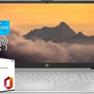 HP Laptop for Business and Student, 15.6" HD Touchscreen, Intel 6-Core i3-1215U Processor, 16GB RAM, 512GB SSD, lntel UHD Graphics, Windows 11 Home, with Microsoft Office Lifetime License