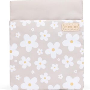 Kindle Sleeve Pouch | Water-Resistant Material | Compatible with Kindle Basic 6" & Kindle Paperwhite 6.8" | Padded Case with 2 Hidden Zippered Pockets (Simply Daisy)