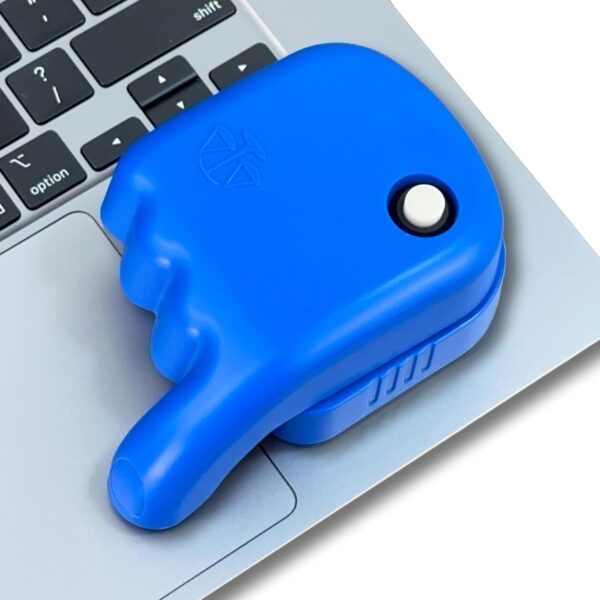 Laptop Trackpad Jiggler -AA Battery Lasts 6 Months -Undetectable -Cordless Mouse Jiggler -Does Not Work on DeII -Keeps Touchpad Active, Laptop Awake -Mechanical Mouse Mover -ON/Off Switch (Blue)