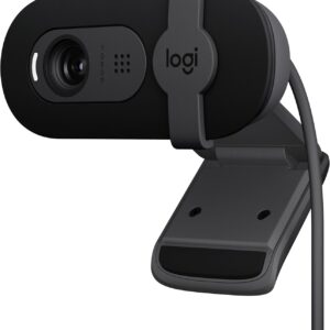 Logitech Brio 101 Full HD 1080p Webcam for Meetings, Streaming, Desktop, Laptop, PC - Built-in Mic, Shutter, USB-A, Teams, Zoom - Black