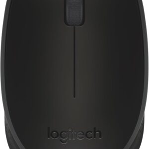 Logitech M170 Wireless Mouse for PC, Mac, Laptop, 2.4 GHz with USB Mini Receiver, Optical Tracking, 12-Months Battery Life, Ambidextrous - Black