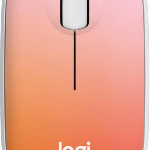 Logitech M340 Wireless Mouse with Limited Edition Prints, USB Receiver and Silent Clicks, Portable Wireless Mouse for Laptop, PC, Windows, Chrome, Surface – Tropical Sunrise
