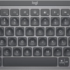 Logitech MX Keys Mini Minimalist Wireless Illuminated Keyboard, Compact, Bluetooth, Backlit, USB-C, Compatible with Apple macOS, iOS, Windows, Linux, Android, Metal Build - Graphite