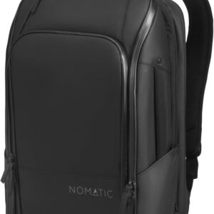 NOMATIC Travel Pack - 20L Water Resistant Laptop Bag - TSA-Ready Expandable Black Backpack