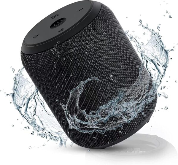NOTABRICK Bluetooth Speakers, 15W Portable Speakers Bluetooth Wireless V5.0 with Stereo Sound, Active Extra Bass, IPX6 Waterproof Shower Speaker, Double Pairing, for Party, Home Theater, Game Theater