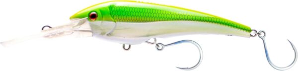 Nomad Design DTX Minnow 110 with Patented Autotune System - Distressed Baitfish Swimming Action, Hydrospeed Belly Eyelet for Faster Trolling