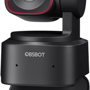 OBSBOT Tiny 2 Lite 4K Webcam for PC, AI Tracking PTZ Streaming Camera with 1/2" Sensor, Gesture Control, 60 FPS, HDR, Microphones, Web Camera for Desktop Computer, Laptop, Meeting, Video Calls, etc.