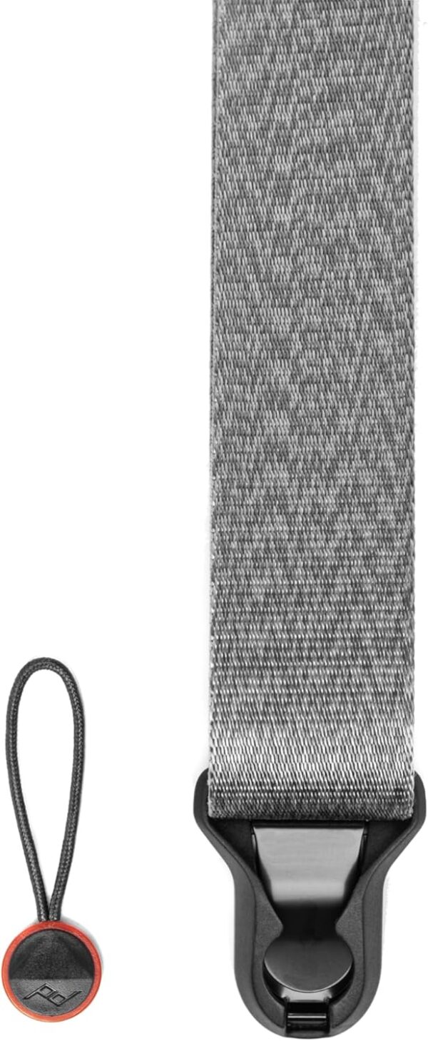 Peak Design Slide Lite Camera Strap, Ash, Configurable as a Sling, Neck or Shoulder Strap, Quick Release and Connection, Smooth and Grippy Side, Camera Straps for Photographers, 200 lb Capacity