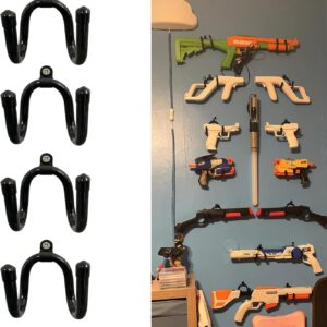 Pmsanzay 4 Pack Universal Game Controller Organizer - Wall Mount Rack for Nintendo Wii Remote Controller Accessories