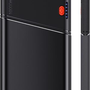 Portable Charger Power Bank, 10000mAh 22.5W PD Super Fast Charging Powerbank with Built-in USB C in&Out Cable, Slim External Phone Battery Pack for iPhone 16/15/14 iPad Samsung S24 Android etc