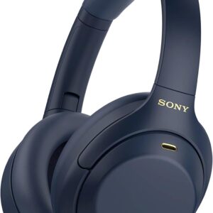 Sony WH-1000XM4 Wireless Premium Noise Canceling Overhead Headphones with Mic for Phone-Call and Alexa Voice Control, Midnight Blue WH1000XM4