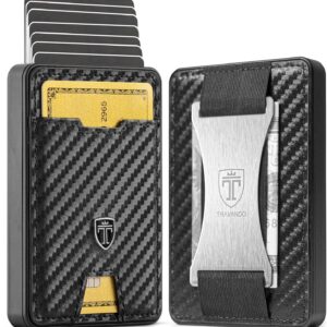 TRAVANDO Swype Slim Wallet for Men Metal RFID Blocking Mens Wallet Card Case