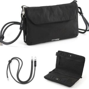 Travel Passport Holder Small Crossbody bag RFID Organizer Case Easy to Conceal Travel Pouch for Daily Use & Outdoor Activitie