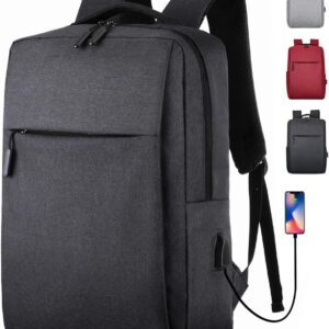 Ultimate Travel Laptop Backpack for Women & Men - 15.6 Inch Carry On Backpack with USB Charging, Waterproof & Anti-Theft Design | Work Backpack for Commuters, Business Trips, College Students (Black)
