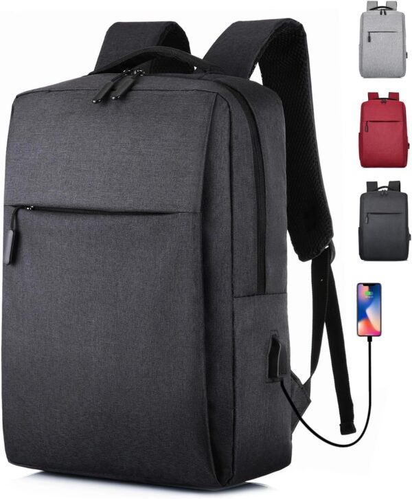 Ultimate Travel Laptop Backpack for Women & Men - 15.6 Inch Carry On Backpack with USB Charging, Waterproof & Anti-Theft Design | Work Backpack for Commuters, Business Trips, College Students (Black)