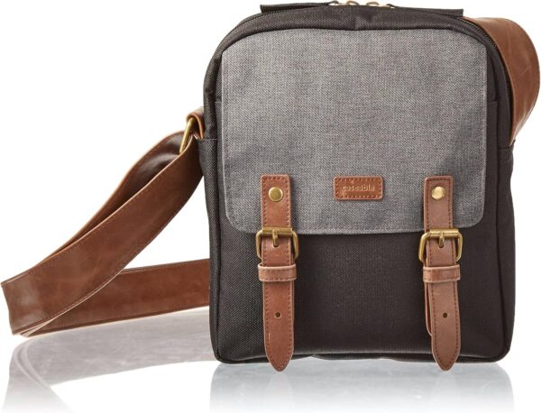 caseable shoulder travel bag for Kindle in black / grey