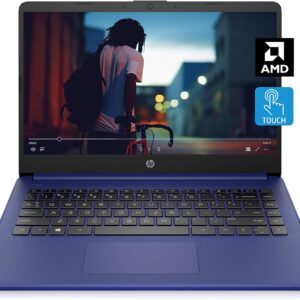 HP 14 Laptop, AMD 3020e, 4 GB RAM, 64 GB eMMC Storage, 14-inch HD Touchscreen, Windows 10 Home in S Mode, Long Battery Life, Microsoft 365, (14-fq0040nr, 2020)