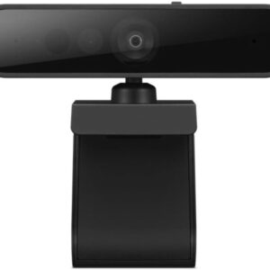 Lenovo HD 1080p Webcam (510 FHD)- Black w/ 4X Digital Zoom, 95° Wide Angle, 360° Rotation Pan & Tilt, Dual Microphones & Windows Hello