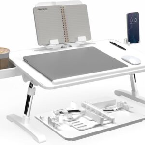 Limitless TotalDesk Portable Workstation and Lap Desk with Adjustable Height & Tilt (White)