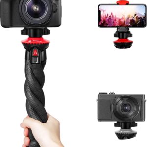 Camera Tripod Fotopro Flexible Phone Tripod Bendable Tripod for Mini Camera Handheld Tripod Stand for iPhone Vlogging Travel Video