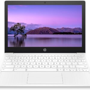 HP Chromebook 11-inch Laptop - Up to 15 Hour Battery Life - MediaTek - MT8183 - 4 GB RAM - 32 GB eMMC Storage - 11.6-inch HD Display - with Chrome OS™ - (11a-na0021nr, 2020 model, Snow White)