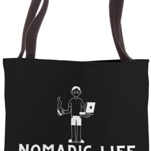 Nomad Life Virtual Office - Digital Nomad Tote Bag