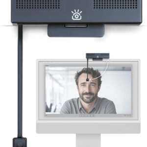 Pro 4K HD Webcam with Eye Contact, Noise Cancelling Mic, Plug and Play USB for Mac & PC Zoom Certified, Works with Teams, Meet, Streaming, and Video Calls