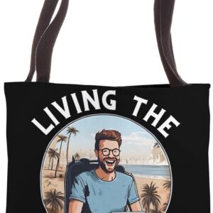 Living The Laptop Lifestyle - Digital Nomad Tote Bag