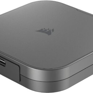 Corsair EX400U 2TB USB4 Portable External Type-C SSD – Up to 4,000MB/s Read, 3,600MB/s Write, USB 3.2 Gen2 2x2, Plug and Play, Thunderbolt 4, MagSafe, Includes 40Gbps Cable, Windows PC, iOS Mac – Gray