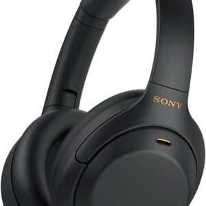 Sony WH-1000XM4 Wireless Premium Noise Canceling Overhead Headphones - 30hr Battery Life, Over Ear Style with Mic for Phone-Call and Alexa Voice Control - Black International Version