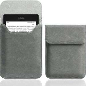 WALNEW Sleeve Case for 7" Kindle Paperwhite and Colorsoft Signature Edition, Protective Pouch Bag Case Cover for 6.8-inch Kindle Paperwhite 11th Gen (Gray)