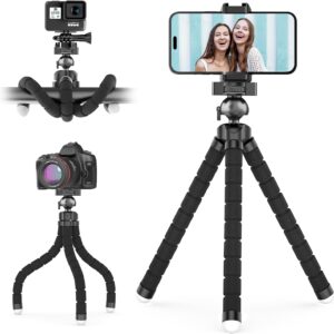 UBeesize Phone Tripod Pro S, Flexible Desk Stand with Wireless Remote, Mini Holder for Camera and GoPro