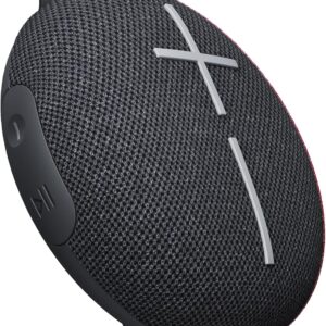 Ultimate Ears MINIROLL Ultra-Portable Waterproof Bluetooth Speaker, Big Bass, IP67 Dustproof, 131 ft Range - Gentle Black