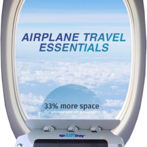 spAIRtray Travel Shelf - Airplane Travel Gadgets Window Organizer, Air Trip Essentials for Long Flights, Portable Tray, Ideal Gifts for International Travelers, Flight Accessories for Airplane