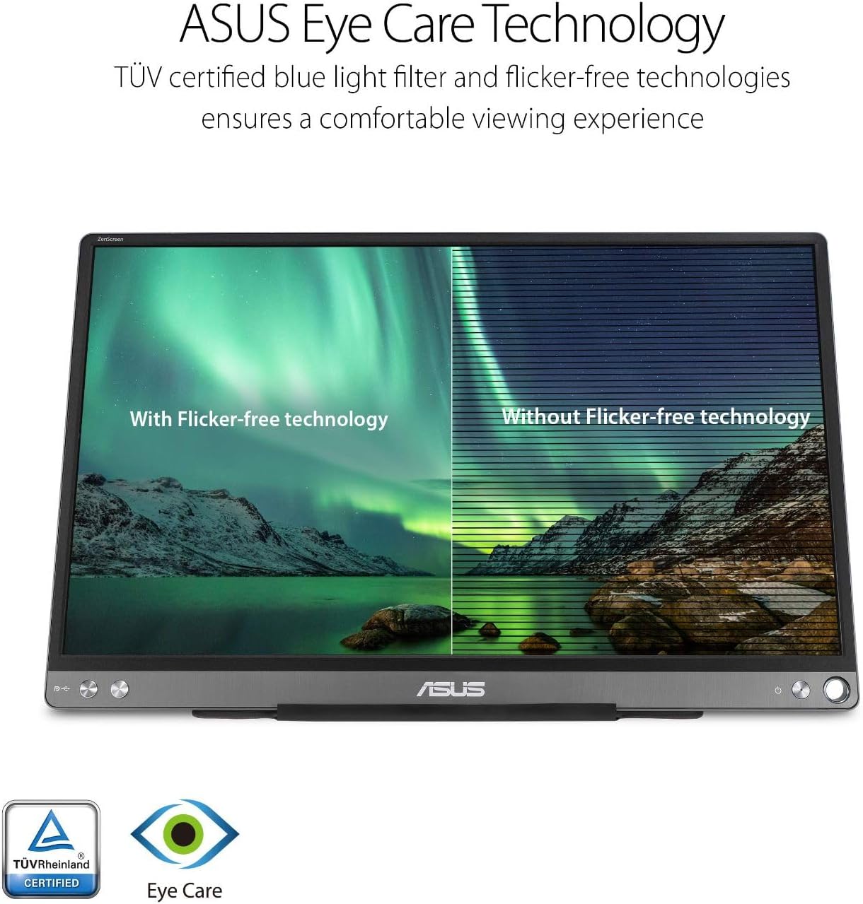 ASUS ZenScreen 15.6” 1080P Portable USB Monitor (MB16ACE) - Full HD (1920 x 1080), IPS, USB Type-C, Eye Care, Anti-Glare Surface, Lite Smart Case, External screen for laptop, 3-Year Warranty,Dark Gray - Image 5