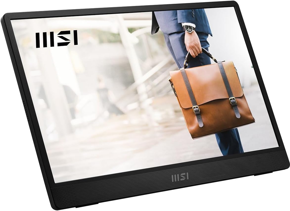 MSI Pro MP161 E2 Portable Monitor, 15.6" FHD IPS 1080p, USB Type-C, Mini-HDMI, Built-in Speakers, Perfect for PC, Mac, PS5, PS4, Xbox, Mobile, Metal Gray - Image 4