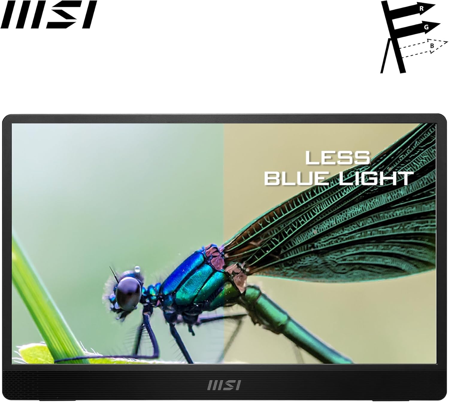 MSI Pro MP161 E2 Portable Monitor, 15.6" FHD IPS 1080p, USB Type-C, Mini-HDMI, Built-in Speakers, Perfect for PC, Mac, PS5, PS4, Xbox, Mobile, Metal Gray - Image 5