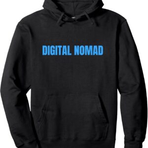 Digital Nomad World Travel Backpack Lifestyle Aesthetic Pullover Hoodie
