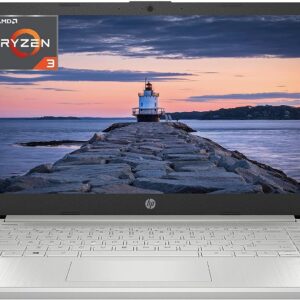 HP 14 Laptop, AMD Ryzen 5 5500U, 8 GB RAM, 256 GB SSD Storage, 14-inch Full HD Display, Windows 11 Home, Thin & Portable, Micro-edge & Anti-glare Screen, Long Battery Life (14-fq1025nr, 2021)