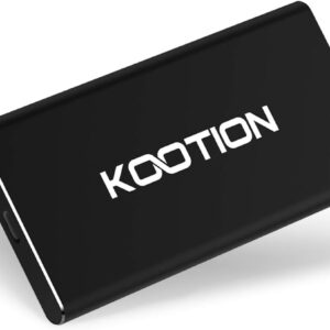 KOOTION External SSD 500GB USB 3.1 Type-c Portable SSD High-Speed Solid State Drive Ultra-Slim, Read up to 500MB/s & Write up to 450MB/s