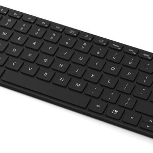 Microsoft Designer Compact Keyboard - Matte Black. Standalone Wireless Bluetooth Keyboard. Compatible with Bluetooth Enabled PCs/Mac