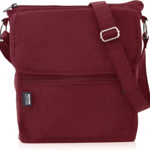 Peak Gear Crossbody Travel Purse with RFID Blocking Pocket and Lifetime Recovery Service. Nylon Shoulder Bag