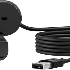 HP 320 FHD Webcam - USB-A Computer Camera with Mic & Privacy Cover - for Desktop, Laptop, & Chromebook - 1080p Resolution w/Wide FOV - Zoom & Teams Compatible - Clip Mount, Tripod Support, & Swivel