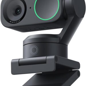 Insta360 Link 2 - PTZ 4K Webcam for PC/Mac, 1/2" Sensor, AI Tracking, HDR, AI Noise-Canceling Mic, Gesture Control for Streaming, Video Calls, Gaming, Works with Zoom, Teams, Twitch