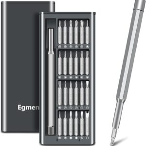 Precision Screwdriver Set, 25 in 1 Mini Magnetic Small Screwdriver Set Case for PC, Eyeglasses, Computer, Electronic, Watch Repair Kit with Phillips and Star Tiny Screw Driver