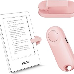RF Remote Control Page Turner for Kindle Paperwhite Accessories Ipad Reading Kobo Surface Comics/Novels iPhone Tablets Android Taking Photos Camera Video Recording Remote Triggers(Pink)
