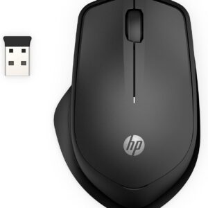 HP 280 Silent Wireless Mouse - Ergonomic, Right-Handed Design - 2.4GHz USB Wireless Connection - Multi-Surface Technology, 1600 DPI Optical Sensor - Win, Chrome, Mac OS - Up to 18-Month Battery Life