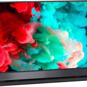 VisionOwl Portable Monitor 15.6 Inch 1080P FHD 85% sRGB Second Screen, USB-C HDMI HDR FreeSync Travel Monitor for Laptop PC MacBook PS5 Xbox, VESA Mountable, with Speakers, Cover Stand, Silver